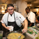 Chef Paxx Caraballo Moll in action during the Iconoclast Dinner Experience at the James Beard House in New York City.